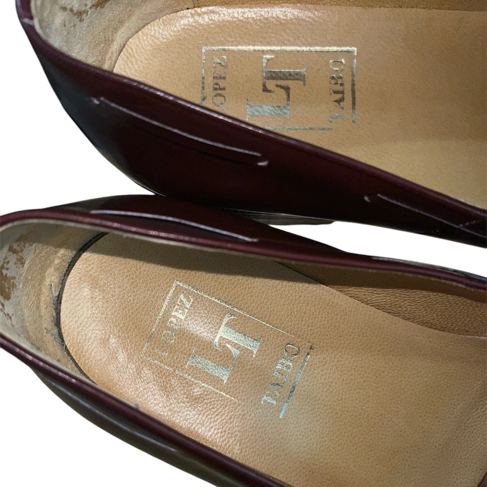 Lopez Taibo Men’s Handmade Brown Leather Loafers Size 10.5 Slip On Tassel Shoes - Picture 10 of 12